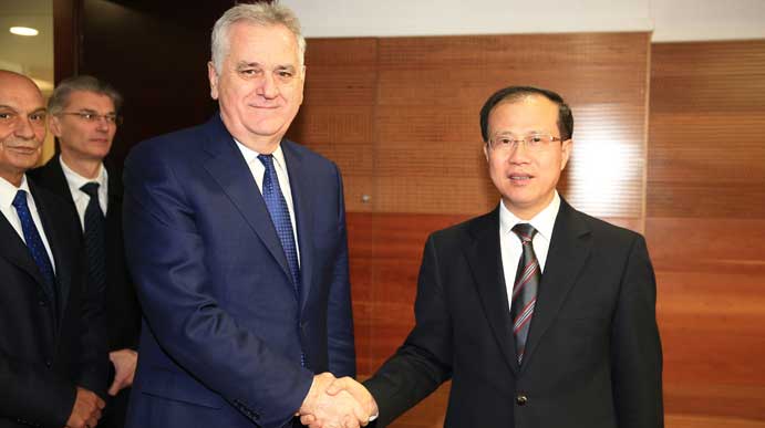 Council President Nikolić meets International Trade Representative and Vice Minister of Commerce of P. R. China