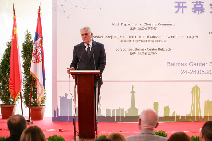 Remarks by National Council President Nikolić at the opening of Chinese products trade show